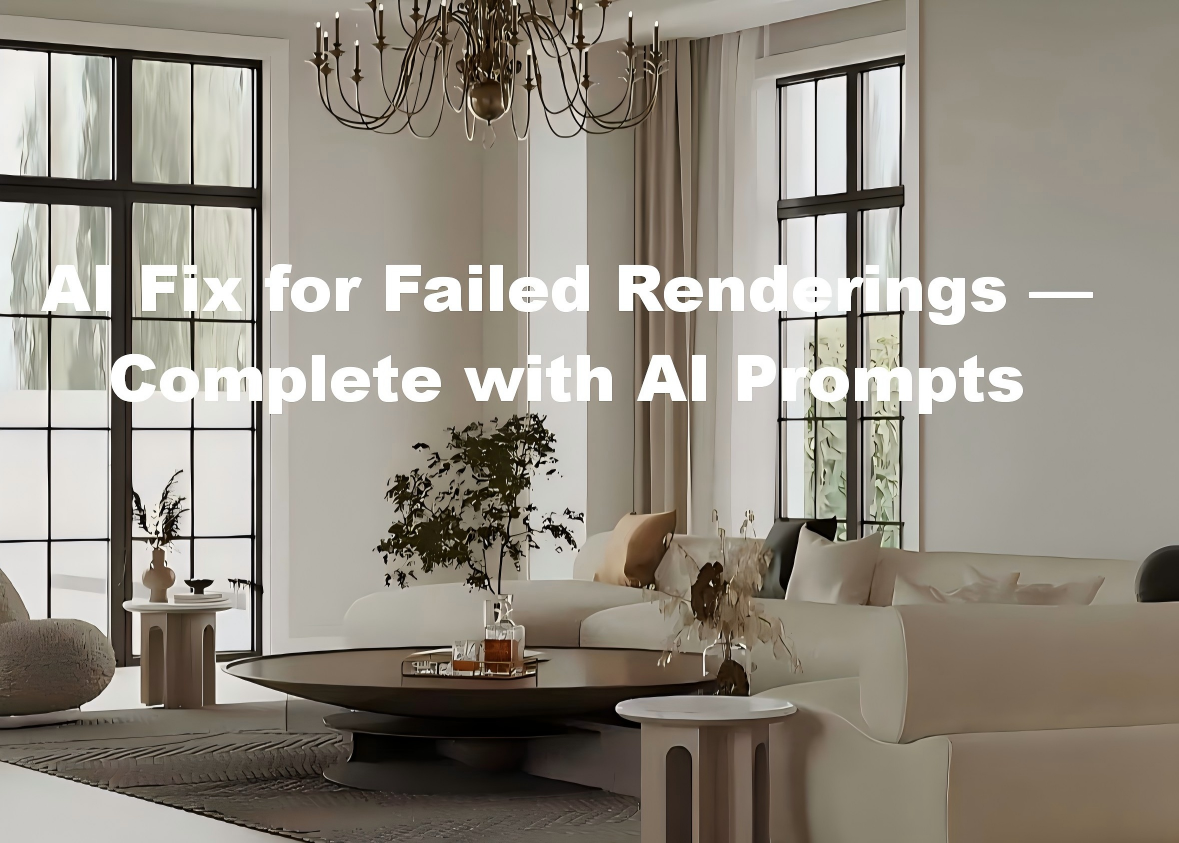 AI Fix for Failed Renderings -Complete with Al Pmpts